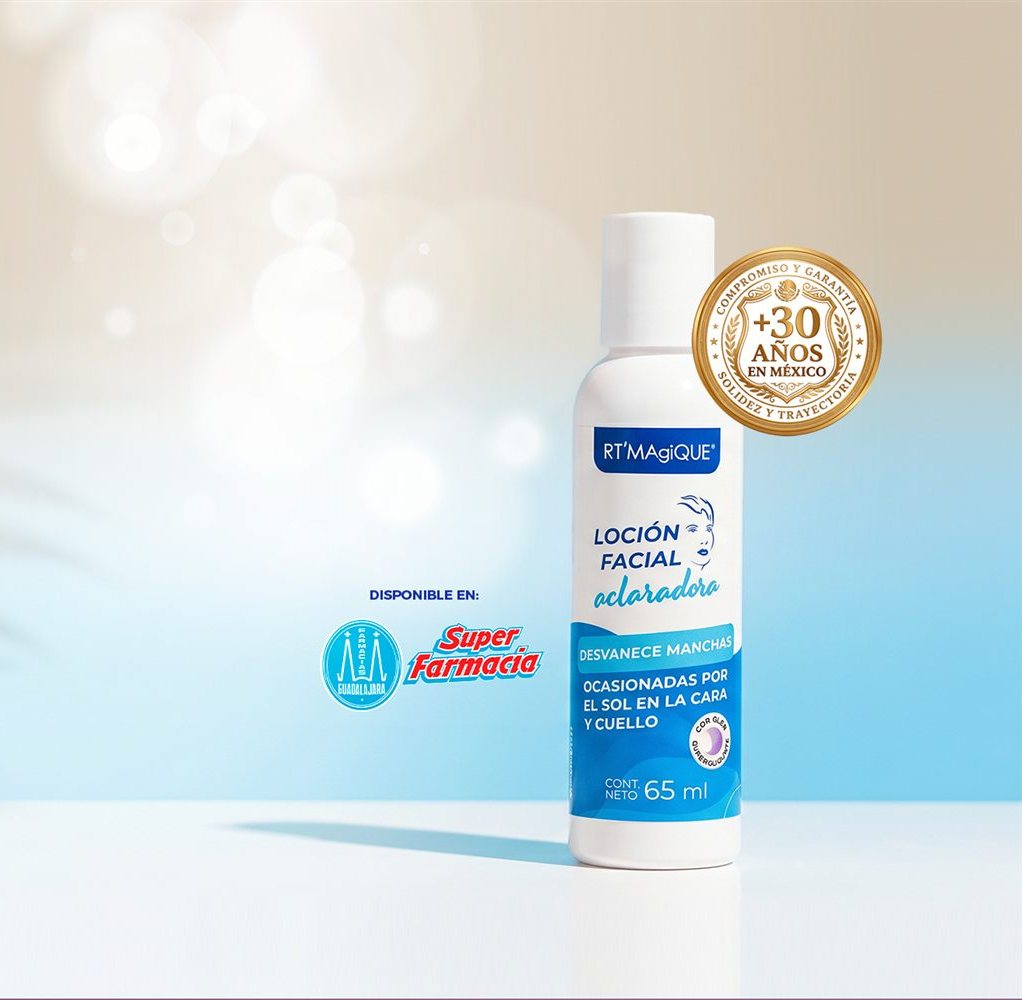 Loción Facial Aclaradora RT MAgiQUE 65 ml — disponible en Farmacias Guadalajara