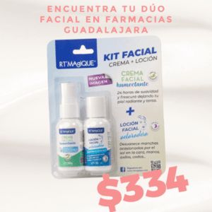 Kit Facial RT MAgiQUE: crema + loción aclaradora disponibles en Farmacias Guadalajara